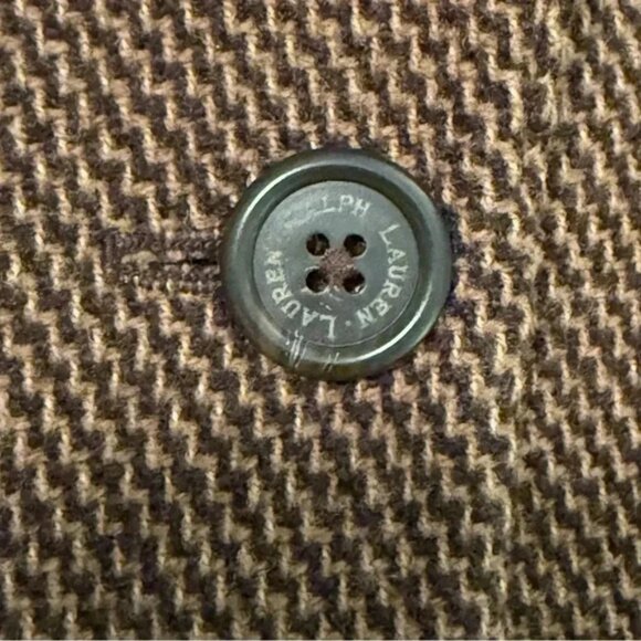 Lauren Ralph Lauren Wool Blend Herringbone Tweed Blazer Size 6 - Picture 5 of 13